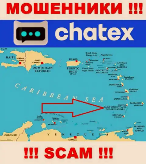 Не верьте internet мошенникам Chatex, т.к. они разместились в оффшоре: St. Vincent & the Grenadines