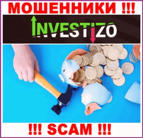Investizo - это интернет лохотронщики, можете утратить абсолютно все свои вложенные деньги