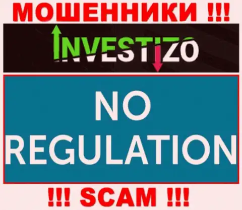 У конторы Investizo не имеется регулятора - internet обманщики беспроблемно дурачат жертв