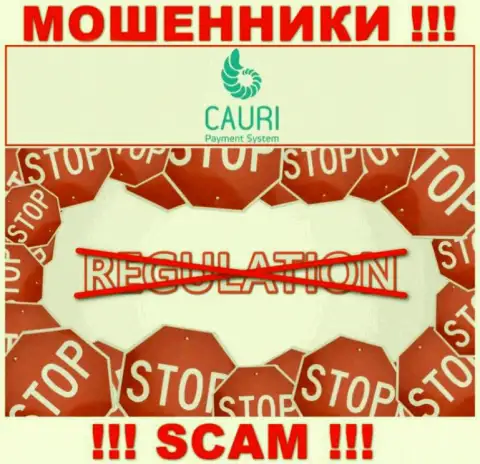 Регулятора у конторы Cauri НЕТ !!! Не доверяйте данным internet-мошенникам финансовые средства !!!