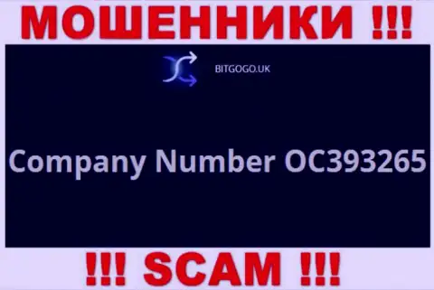 Регистрационный номер мошенников Бит Го Го, с которыми крайне рискованно работать - OC393265