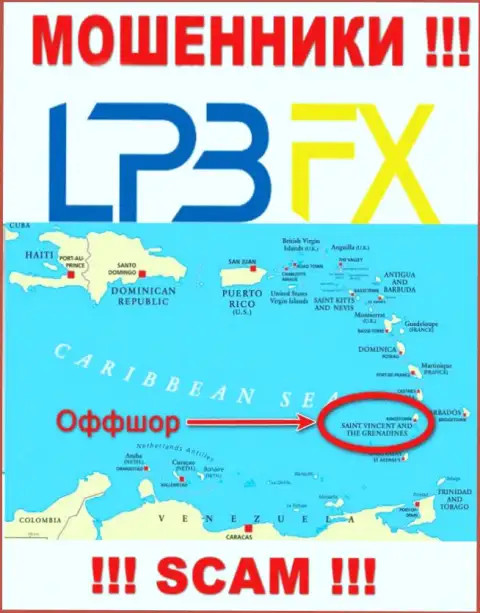 LPBFX Com беспрепятственно дурачат, т.к. зарегистрированы на территории - Saint Vincent and the Grenadines