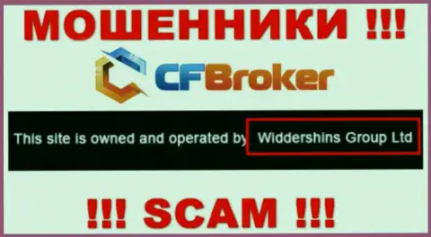 Юридическое лицо, которое владеет мошенниками Widdershins Group Ltd - Widdershins Group Ltd
