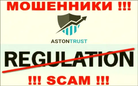 Информацию о регулирующем органе конторы Aston Trust не отыскать ни у них на интернет-сервисе, ни в глобальной internet сети