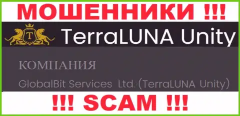 Мошенники TerraLuna Unity не прячут свое юридическое лицо - это ГлобалБит Сервис