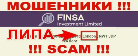 Финса Инвестмент Лимитед - это ВОРЮГИ, оставляющие без денег доверчивых клиентов, офшорная юрисдикция у компании фейковая