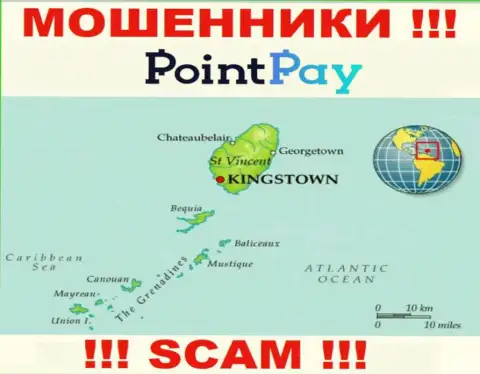 PointPay это интернет-мошенники, их место регистрации на территории St. Vincent & the Grenadines