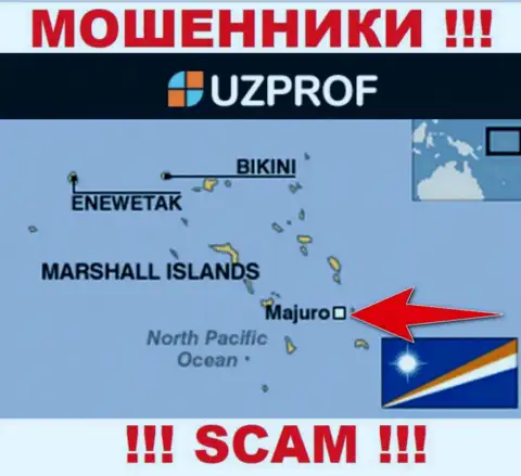 Отсиживаются мошенники Uz Prof в офшоре  - Majuro, Republic of the Marshall Islands, будьте очень осторожны !!!