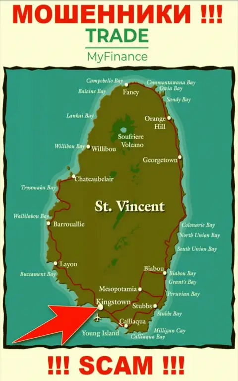 Юридическое место регистрации мошенников TradeMyFinance - Kingstown, St. Vincent and the Grenadines