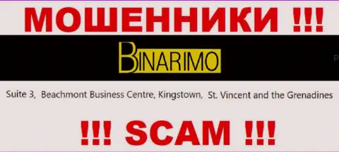 Binarimo Com - это воры ! Засели в оффшорной зоне по адресу Suite 3, ​Beachmont Business Centre, Kingstown, St. Vincent and the Grenadines и крадут средства клиентов