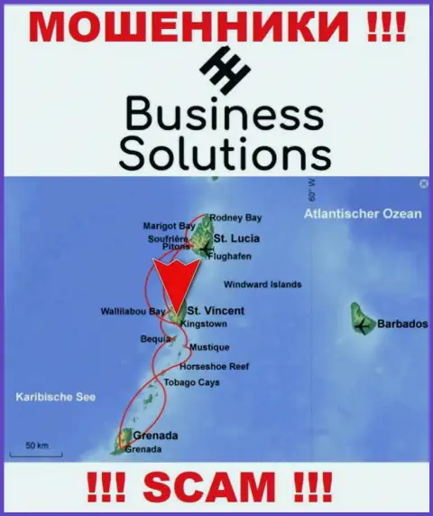 Бизнес Солюшнс специально осели в оффшоре на территории Kingstown St Vincent & the Grenadines - это ВОРЫ !!!