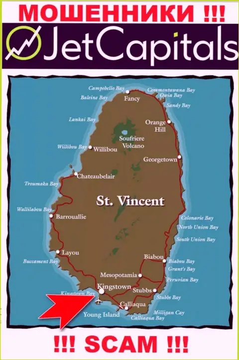 Kingstown, St Vincent and the Grenadines - здесь, в офшорной зоне, пустили корни воры JetCapitals