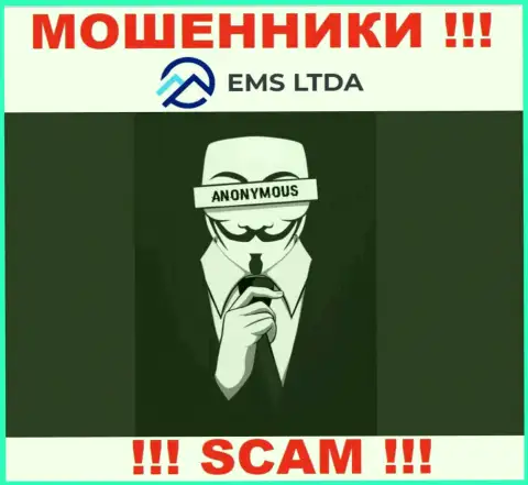 Начальство EMS LTDA в тени, у них на официальном сайте о себе информации нет