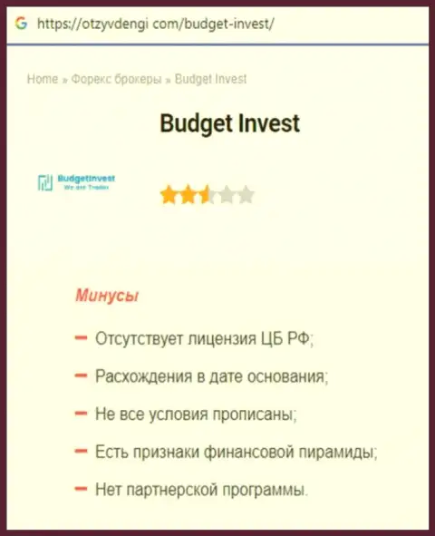 Обзор махинаций scam-компании BudgetInvest это МОШЕННИКИ !!!