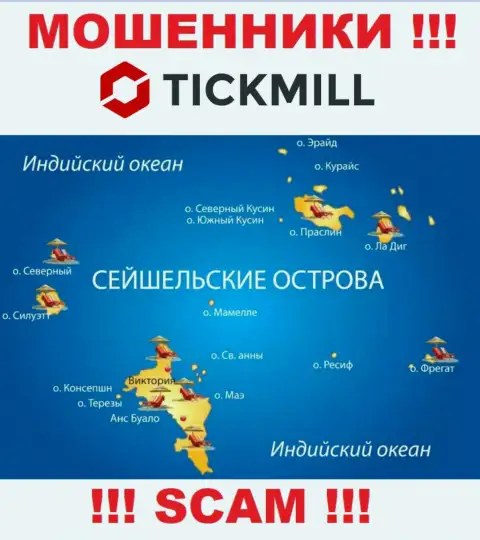 С организацией Tickmill Com не рекомендуем иметь дела, место регистрации на территории Republic of Seychelles